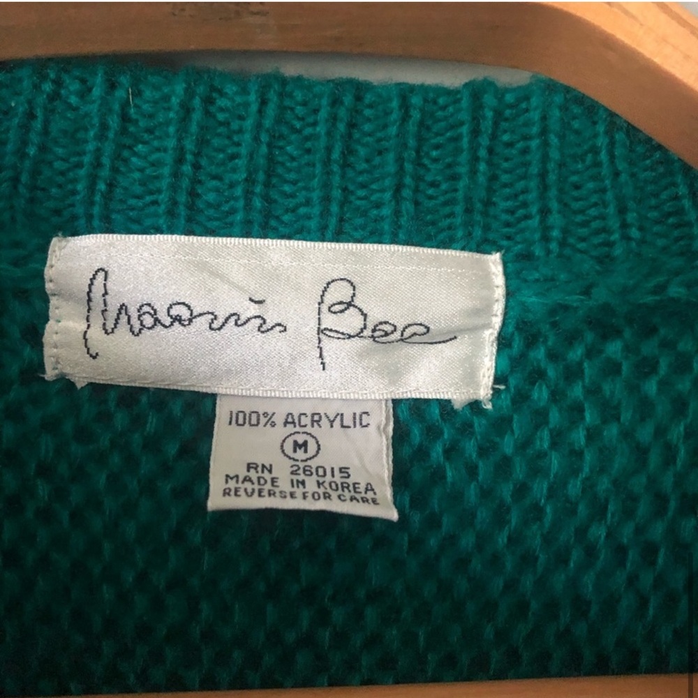 Vintage color block mock neck sweater - Picture 7 of 9